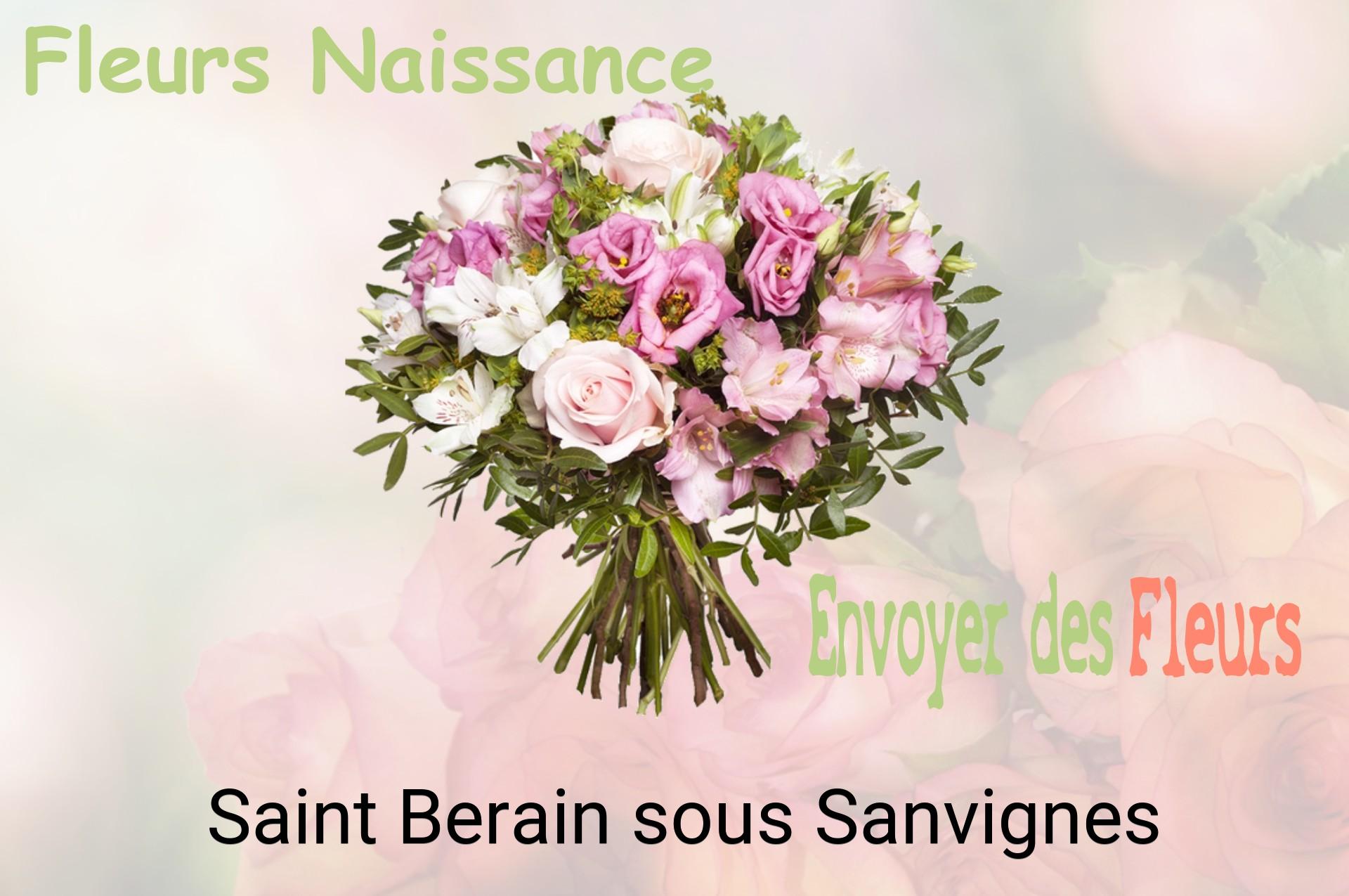 Bouquet de fleurs de naissance livré à Saint-Berain-sous-Sanvignes