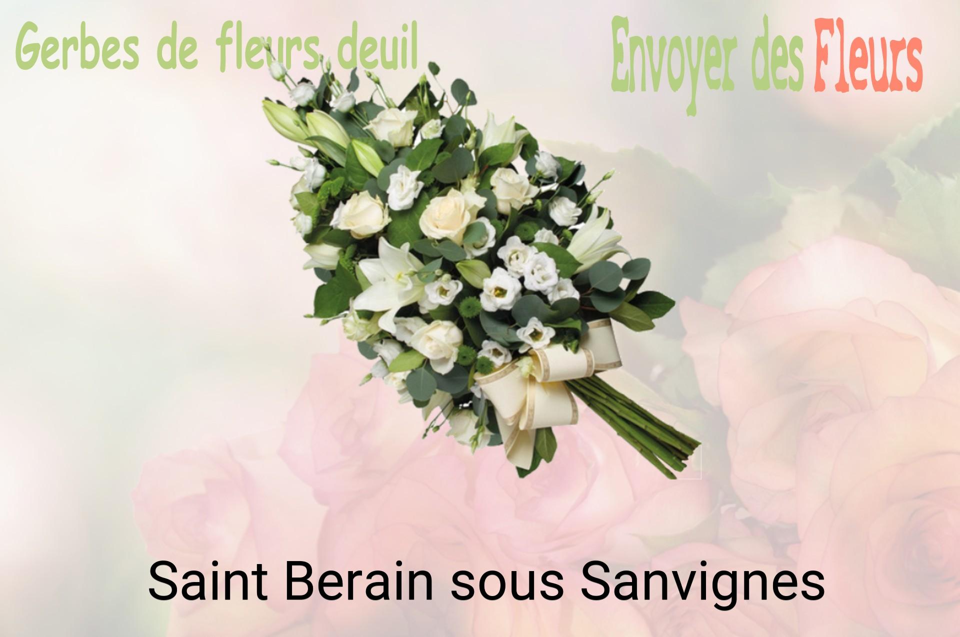 Gerbe de fleurs de deuil livrée à Saint-Berain-sous-Sanvignes